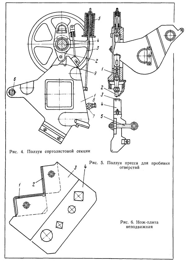 НВ5221 Ползун сортолистовой секции, ползун для пробивки отверстий пресс-ножниц